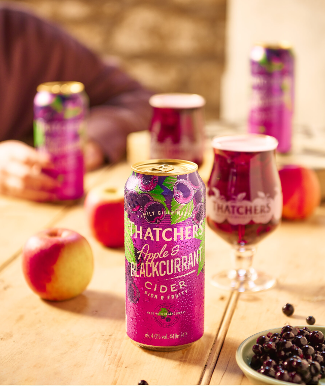 Thatchers Apple&Blackcurrant Cider 24x440ml Cans