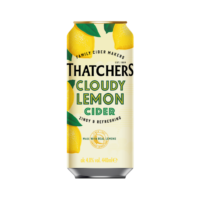 Thatchers Cloudy Lemon Cider 24x440ml - Cans