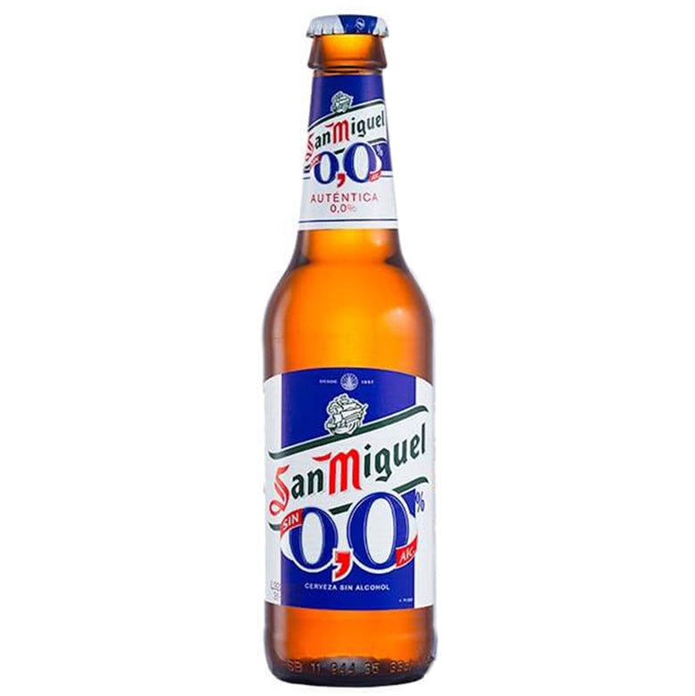 San Miguel 0.0 Non-alcoholic Lager 24x330ml - Bottles