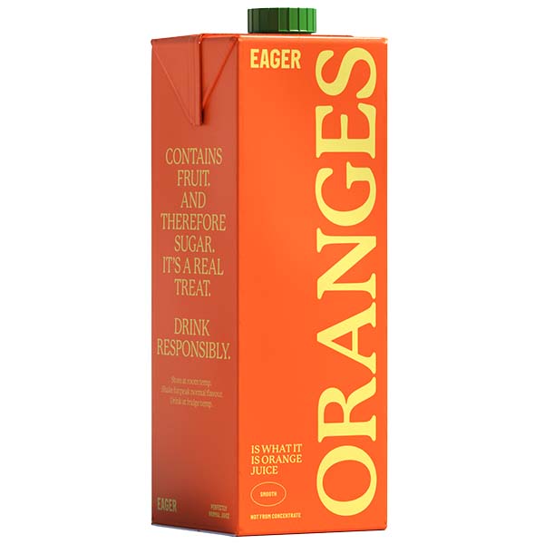 Eager Smooth Orange Juice 8 x 1L