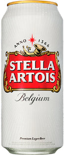 Stella Artois Premium Lager Beer 24x440ml - Cans