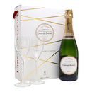 Laurent-Perrier Brut 'La Cuvee' & Two Flutes Gift Set - 750ml