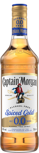 Captain Morgan Spiced Gold Rum 0.0% Alcohol Free 700ml