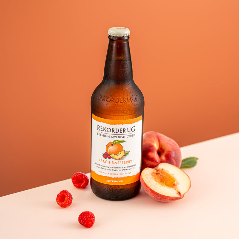 Rekorderlig Peach&Raspberry Cider 15x500ml - Bottles