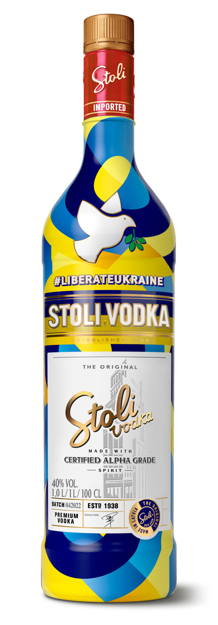 Stoli Vodka Liberate Ukraine Edition - 1L
