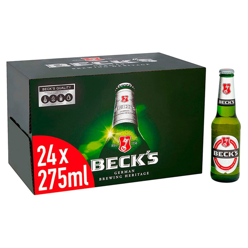 Becks Bier Premium Lager 24x275ml - Bottle