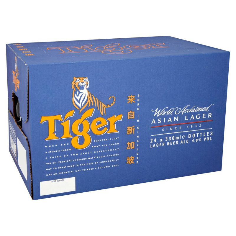 Tiger Premium Lager 24x330ml - Bottles
