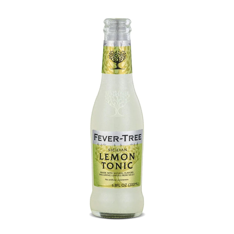 Fever Tree Sicilian Lemon Tonic Water 24x200ml - Bottles