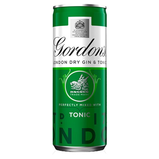 Gordon's Gin & Tonic 12x250ml Can
