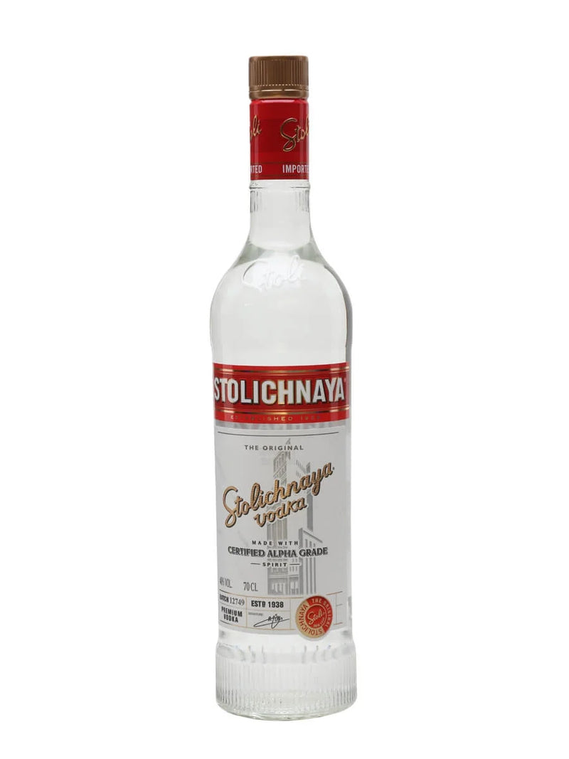 Stolichnaya Red Label Vodka 700ml